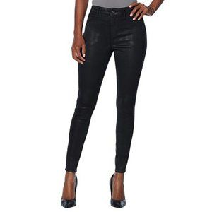 Coated Skinnygirl Black High Rise Skinny Jeans